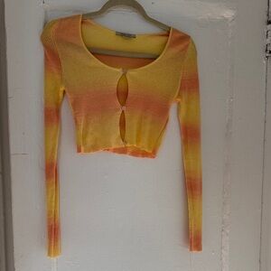 Paloma Wool Yellow and Orange Crop Top
